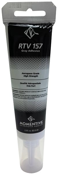 Momentive - RTV157-2.8 RTV 157 One Part Silicone Sealant, 2.8 Ounce Tube, Gray