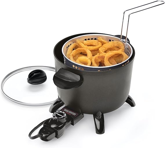 Presto 06006 Kitchen Kettle Multi-Cooker, Steamer, Deep Fryer, Black