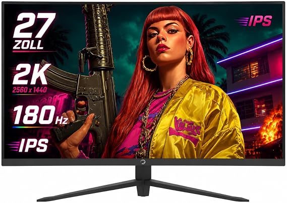 Gamepower Sonic T80 Gaming Monitor 27 Inch WQHD 180 Hz Fast IPS