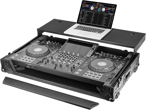 Odyssey AlphaTheta XDJ-AZ Black Label Flight Case with Glide Style Laptop Platform and Wheels