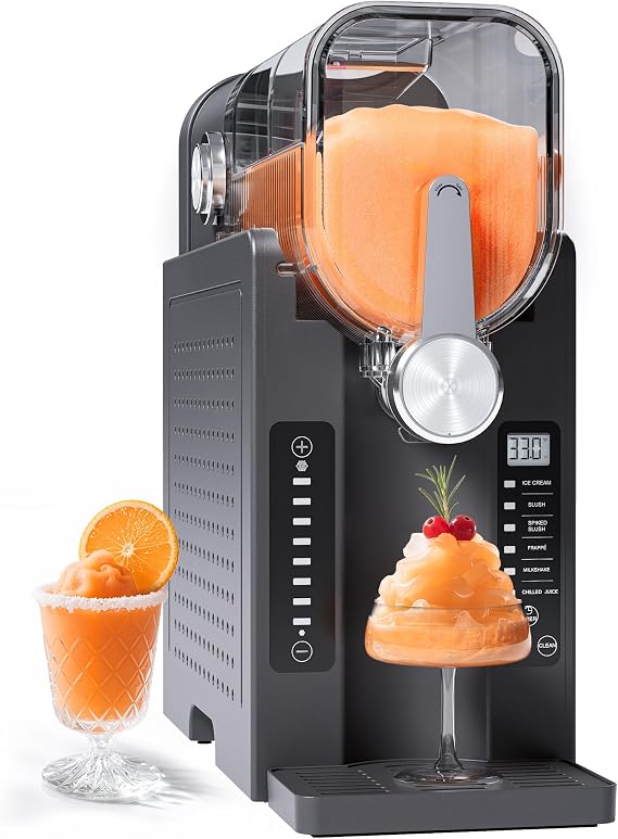 INITIO Slush Machine 2L Slushie Machine for Home Grey AD03