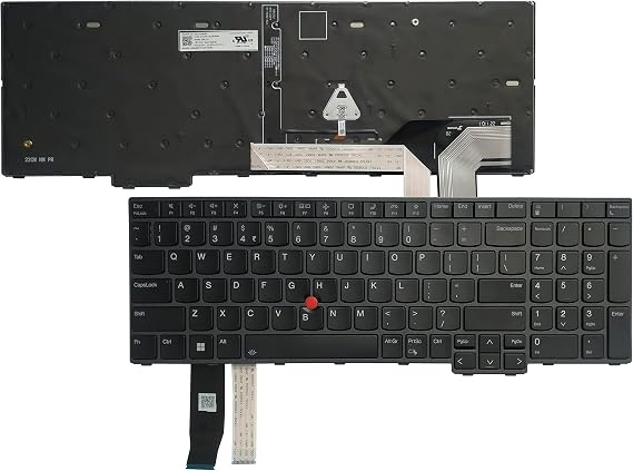 Laptop Replacement Keyboard Compatible for Lenovo Thinkpad T16 Gen 1, P16S Gen 1,L15 Gen 3 PK132D63B09 5N21D93791 SN21D93493 US Layout Backlit