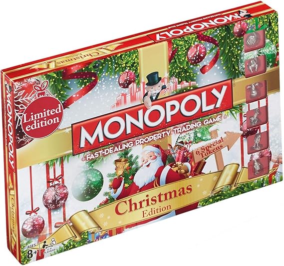Winning Moves Christmas Monopoly Board Game