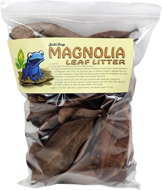 Josh's Frogs Organic Magnolia Leaf Litter USA Collected (1 Gallon/ 40 Leaves)