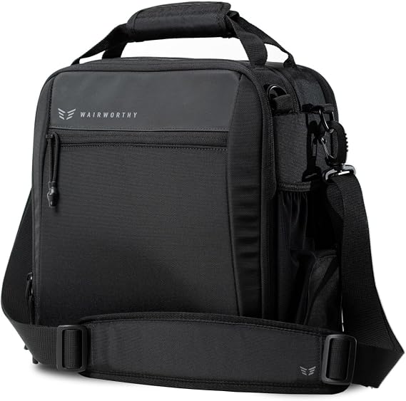 Wairworthy Ascend Pilot Flight Bag - Fits All Aviation and Travel Accessories Including iPad, Knee Boards, Headsets and Valuables, Black, Tactical Flight Bag