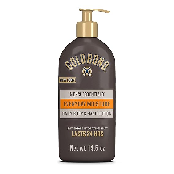Gold Bond Men's Essentials Everyday Moisture Body & Hand Lotion, 14.5 oz