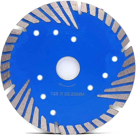 5" Diamond Blade Circular Saw Dry Or Wet Cutting General Purpose Granite & Marble Turbo Diamond Segments Blade by Z-LEAP