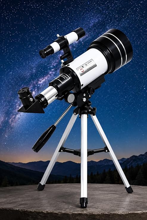 Astronomik Monoküler Teleskop Seti – Tripodlu Gökyüzü, Ay, Yıldız ve Doğa Gözlemi İçin Taşınabilir Teleskop – Çocuklar ve Yetişkinler İçin