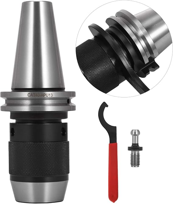 Orange A Integrated Collet Chuck Keyless Drill Chuck 1/2 inch for CNC Engraving Machine & Milling Lathe Tool