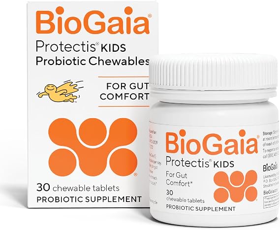 BioGaia Probiotic Chewable Tablets, Box Simple and Easy Way To Promote Digestive and Immune Health, 30 Count