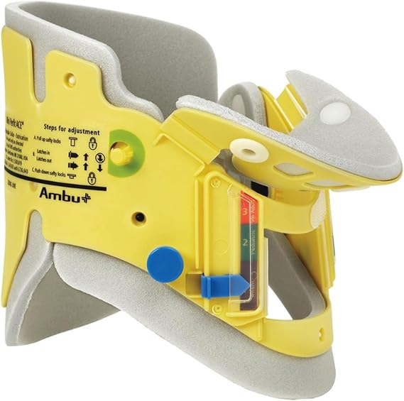 Ambu Mini Perfit ACE Preformed Extrication Cervical Collar One Size Adjustable Neck Circumference 000281106