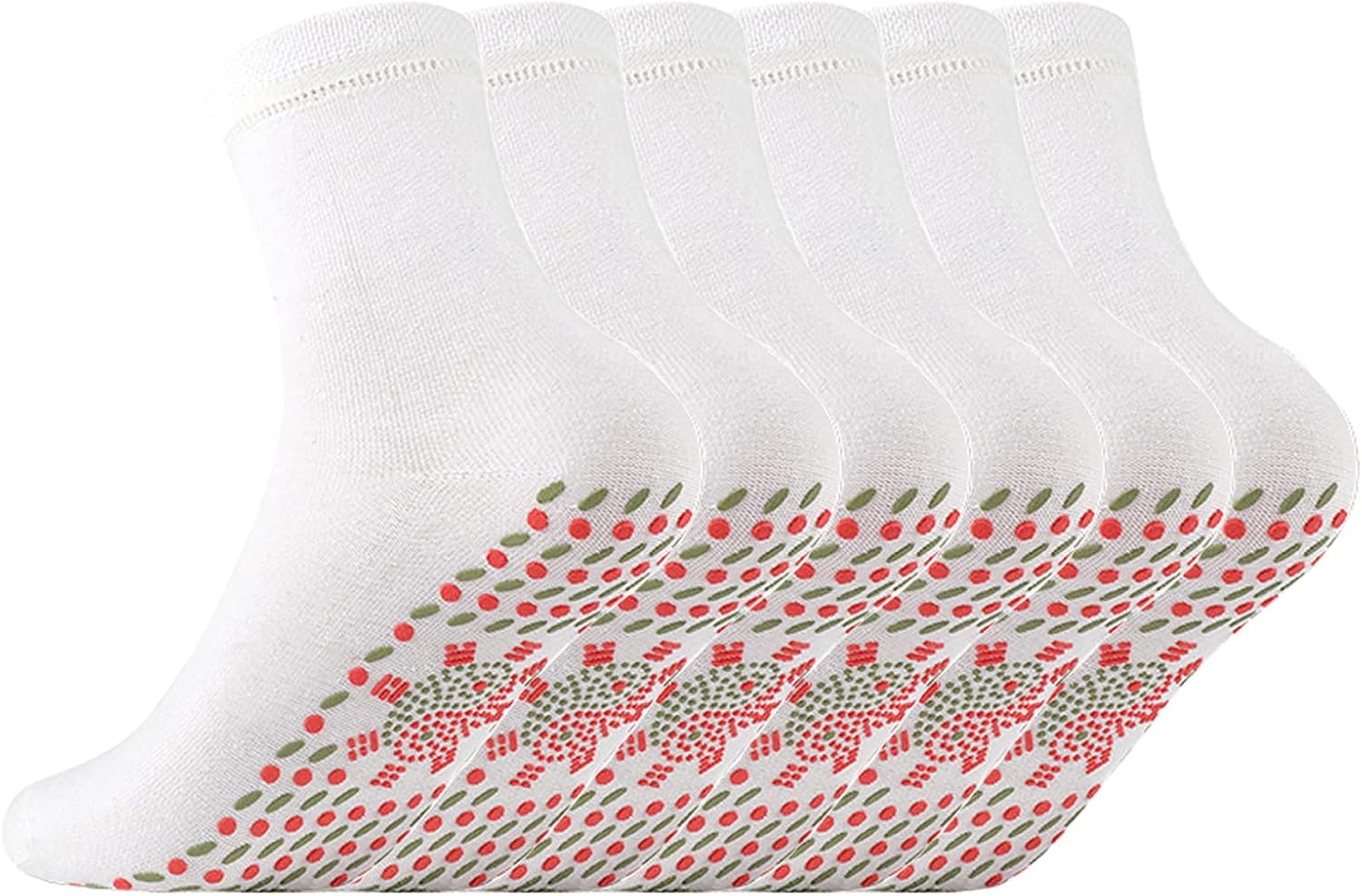 WanderGo 3 Pair Tourmaline Acupressure Self Heating Socks,AFIZ Tourmaline Slimming Health Sock, SoothingFeet Thermotherapeutic Socks for Men Women Outdoor Skiing