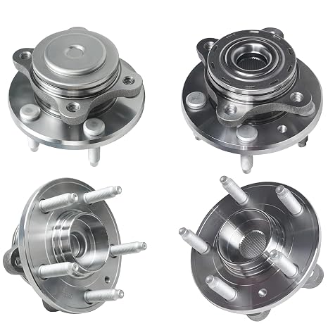 Detroit Axle - FWD Front Rear Wheel Bearing Hubs for 2008-2009 Ford Taurus