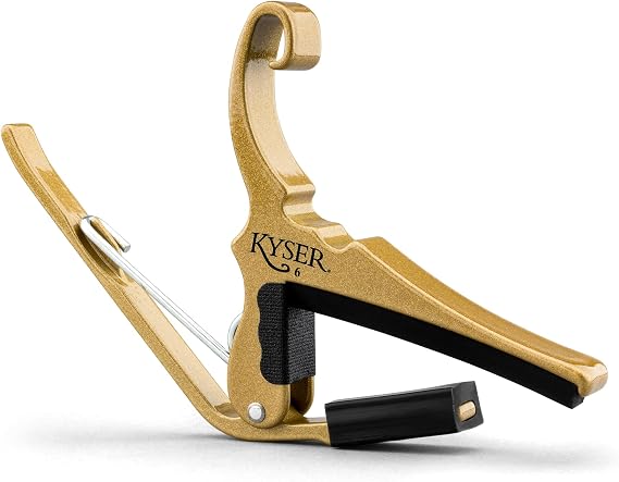Kyser Quick-Change Capo for 6-string acoustic guitars, Gold, KG6G