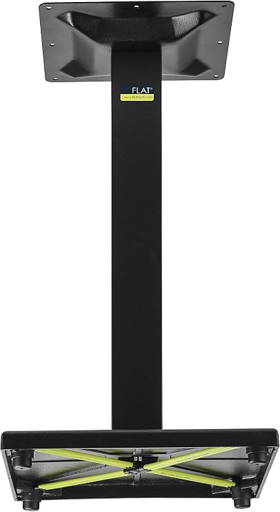 FLAT AUTO-Adjust GS22 Self-Stabilizing, Square Table Base | 22"x22" Span, Cast Iron, Fits Up to 30" Table Tops, with Self-Stabilizing PAD Technology, Perfect for Restaurants & Cafes