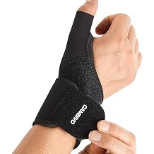 CAMBIVO Wrist Support Wraps 2 Pack, Adjustable Wrist Compression Wrap, 2-Way Custom Support, Breathable, Fits Left & Right Hand, For Typing, Gym, Tennis & Repetitive Strain