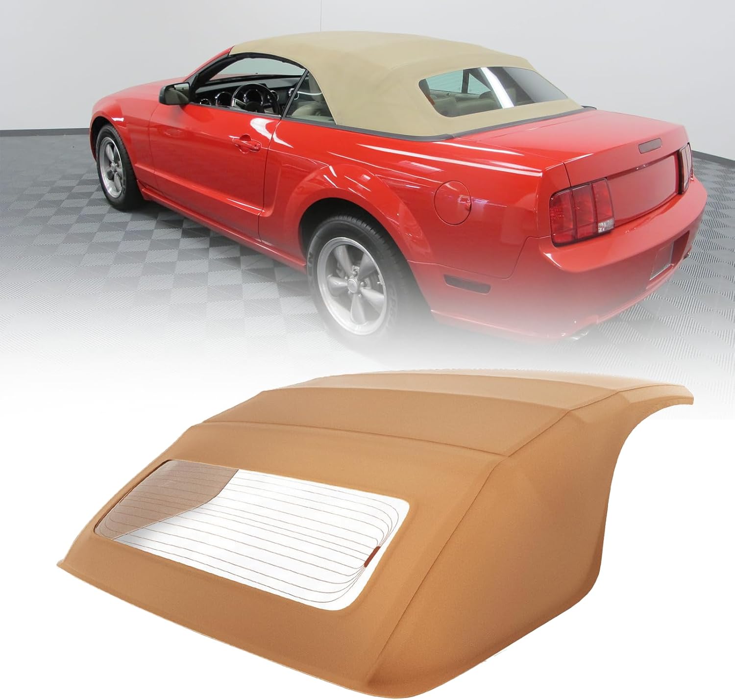 Convertible Top fits for Ford Mustang Convertible Top 2005-2014, wHeated Glass Window