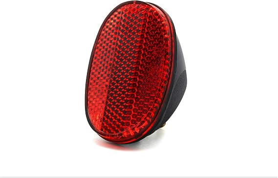 BSK Red Oval Rear Bicycle Mudguard Fender Cycling Safety Warning Reflectors (Red)