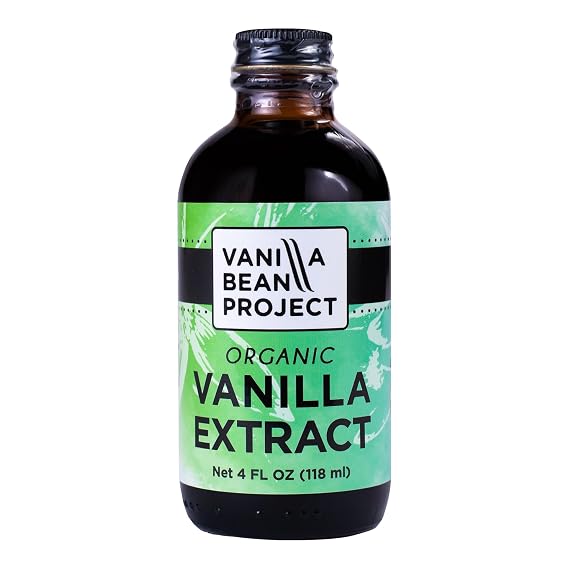 Vanilla Bean Project Organic Pure Vanilla Extract for Baking, 4 fl oz