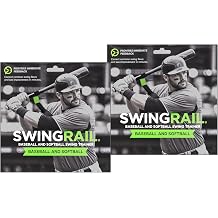 SWINGRAIL Baseball/Softball Swing Trainer Aid 2 Pack Batting and Hitting Equipment