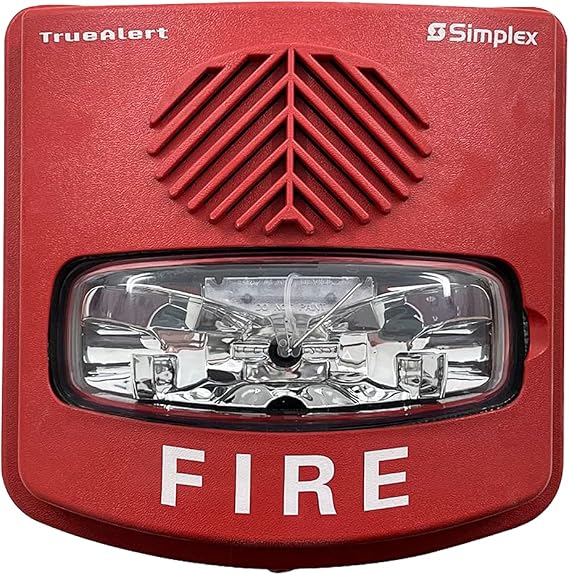 SIMPLEX 4906-9131 -A/V M-C Red Strobe Signal Weather Proof