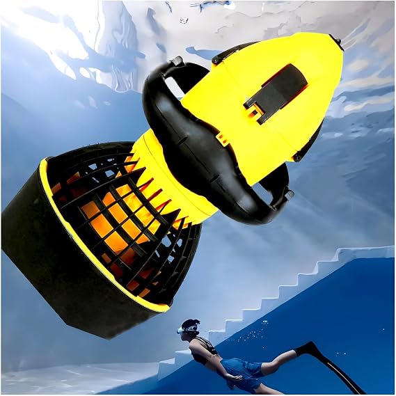 Underwater Sea Scooter,Diving Swimming Boosters,Underwater Propeller 500W Brushless Motor,for Pool Waterproof Sport Equipment for Swimming Diving Snorkeling Deep Pool & Sea,BrushlessMotor
