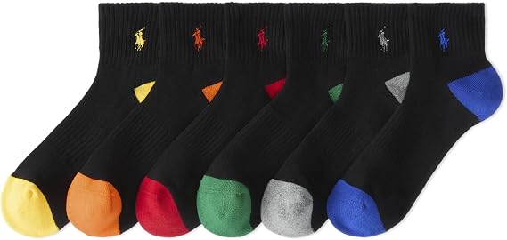 POLO RALPH LAUREN Men's Performance Cotton Quarter Socks