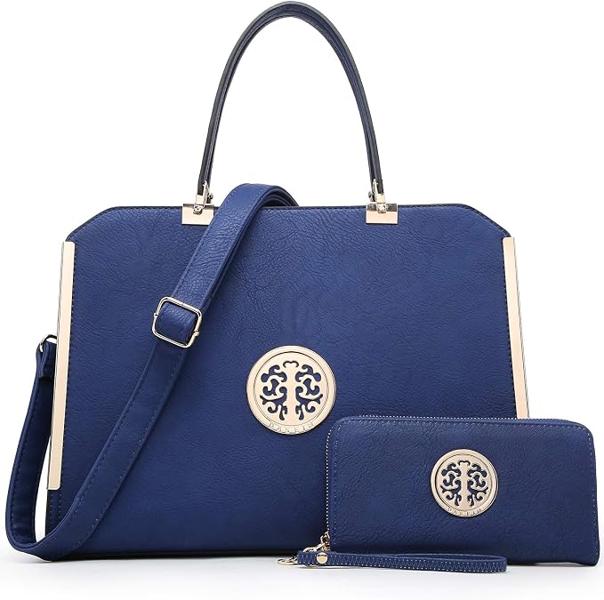 Dasein Women Purses and Handbags Top Handle Satchel Bags Large Shoulder Work Bag Tote with Wallet