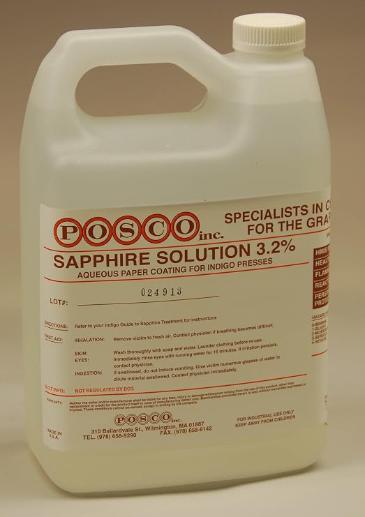 HP Indigo Sapphire Solution 3.2% - Aqueous Paper Coating