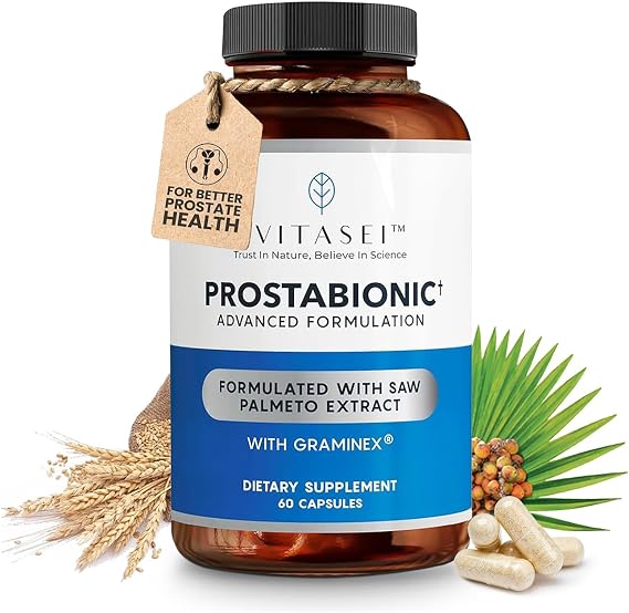 VITASEI Prostabionic Advanced Prostate Supplement 60 Capsules (1 Pack)