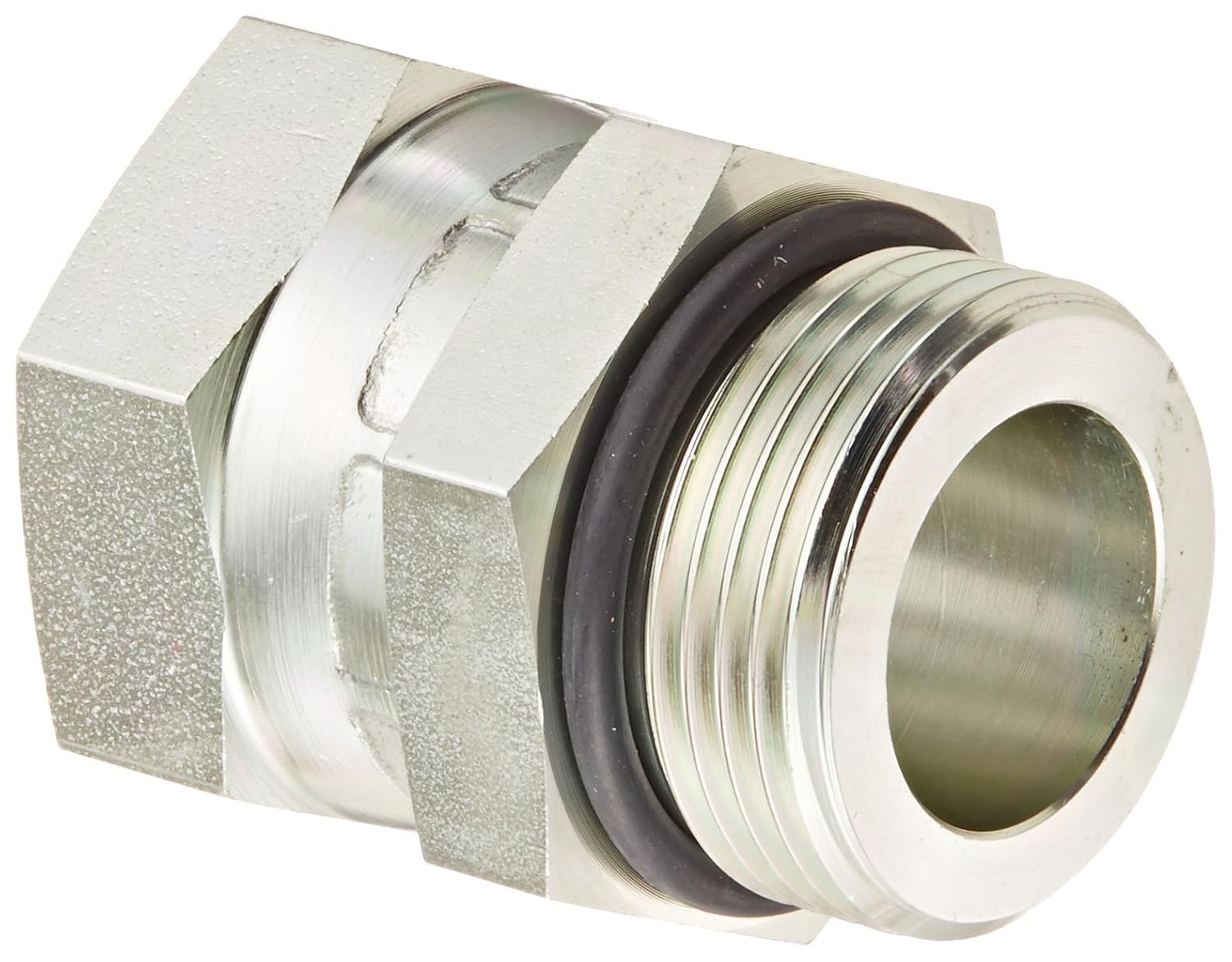 Eaton Aeroquip 2066-16-16S Steel Pipe Fitting, Adapter, 1 NPSM Female x 1 Male Straight Thread O-Ring