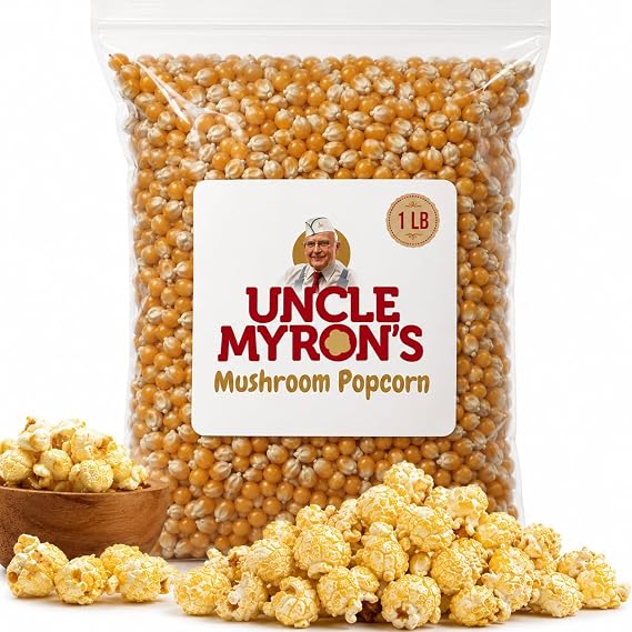 Mushroom Popcorn Kernels for Popping 1.25 lb Bag Non-GMO, No Gluten, Popcorn for Popcorn Machine Delicious and Crunchy Popping Corn