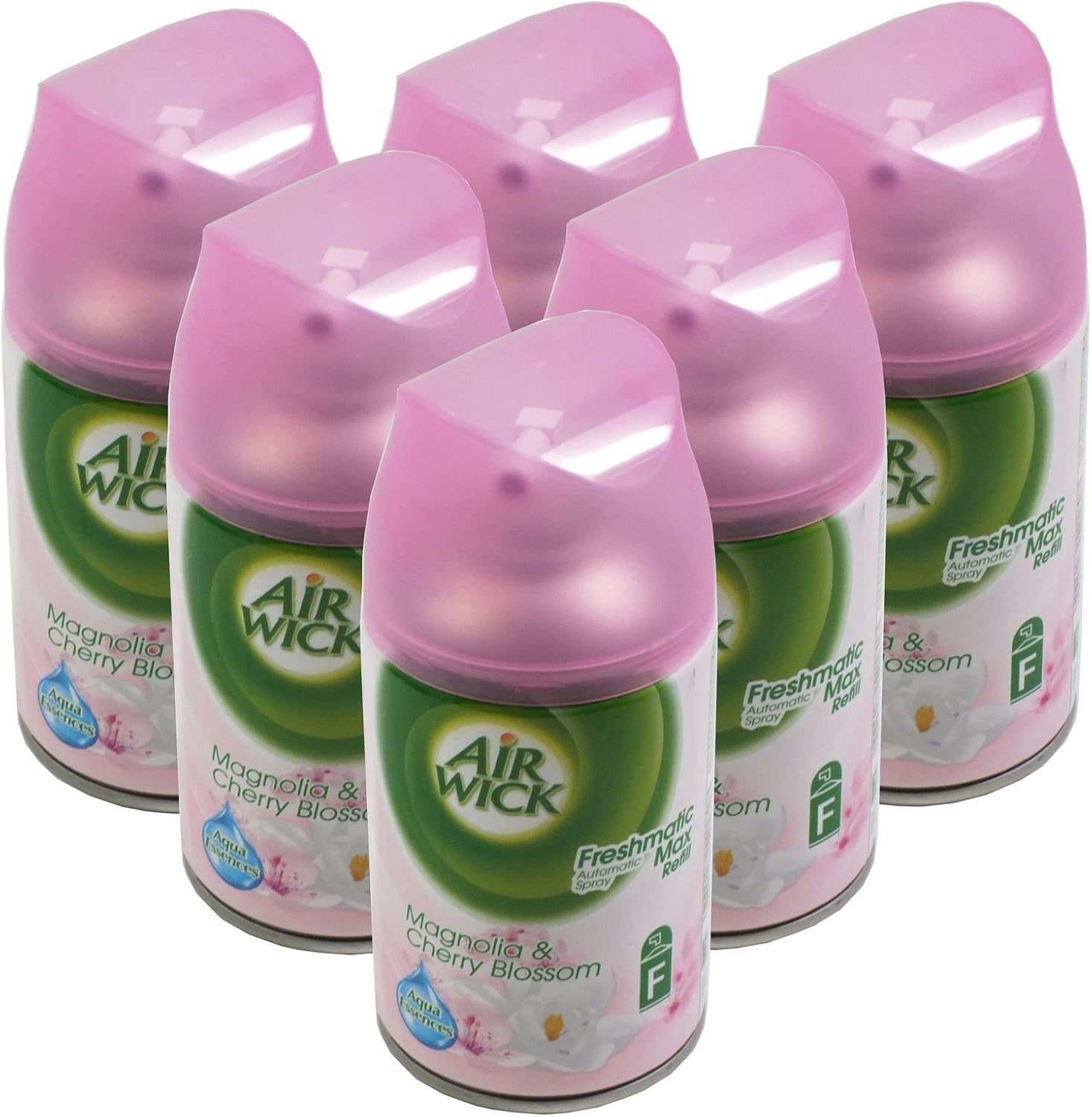6 x Air Wick Freshmatic Max Automatic Spray Refill 250ml - Magnolia &amp; Cherry Blossom
