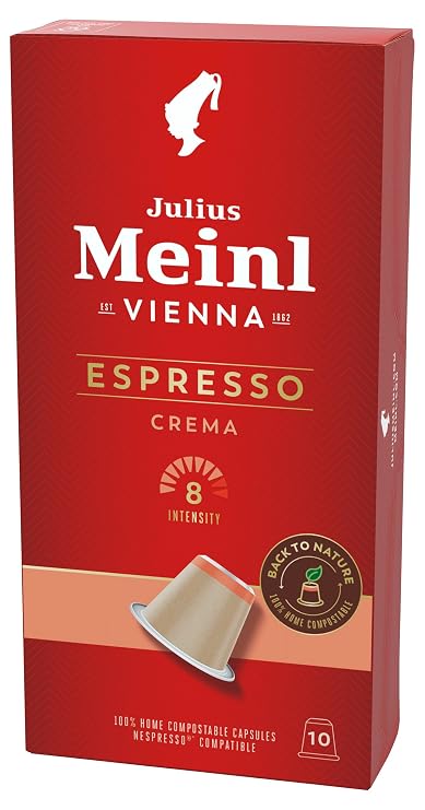 Julius Meinl: "Espresso Crema," Nespresso Compatible, 100% biodegradable, 10 Capsules (1)