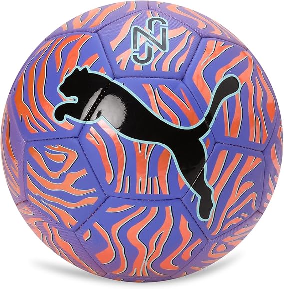 PUMA NEYMAR JR Graphic ball Top Orange Poppy-PUMA Black Soccer Ball