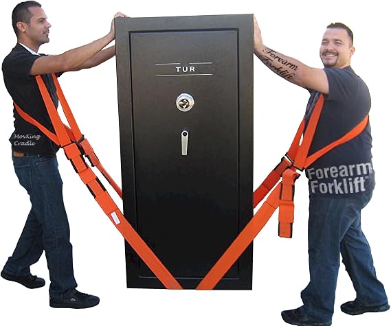 Forearm Forklift MovXing Cradle Komple Set - 2 Kişilik Hareketli Omuz Kayışları ve Orta Kayışlar, Asansör Mobilyaları, Aletler veya 800 lbs'ye kadar Eşyalar İçerir, Bir Profesyonel Gibi Güvenli ve