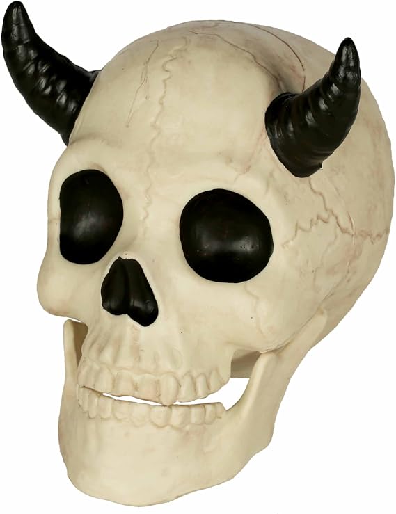 Crazy Bonez Horned Demon Skeleton Skull