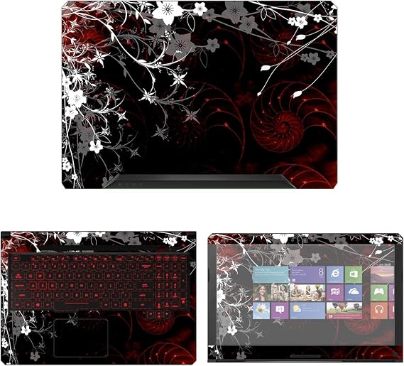 Decalrus - Protective Decal Skin Sticker for Asus TUF Gaming Laptop FX504 (15.6" Screen) case Cover wrap AStuf15_Fx504-138