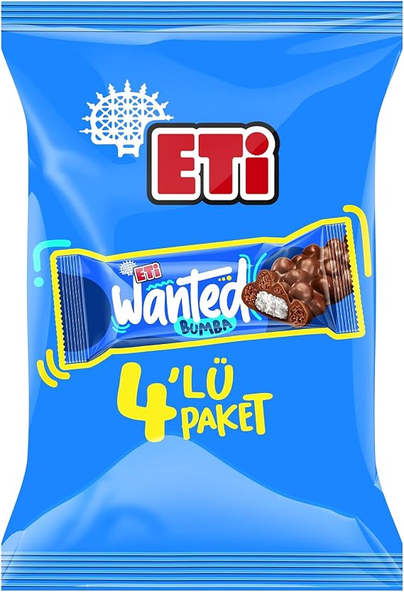 Eti Wanted Boom Coconut Bar 4 x 32 g