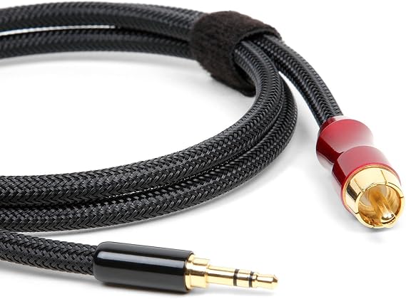 Micca Premium SPDIF Digital Coaxial Audio Cable - 3.5mm (1/8") to RCA, 3ft, Polarity: Tip - Signal, Sleeve - Ground
