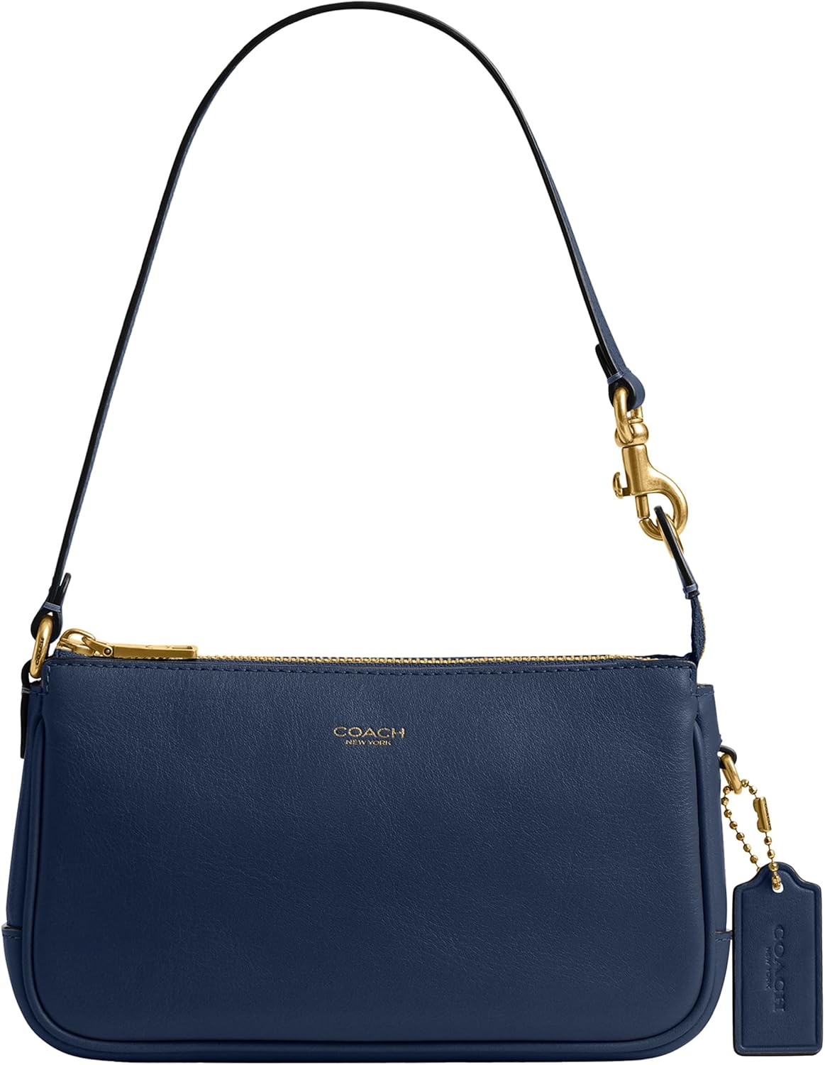 COACH Natural Grain Leather Plaza Bag 18