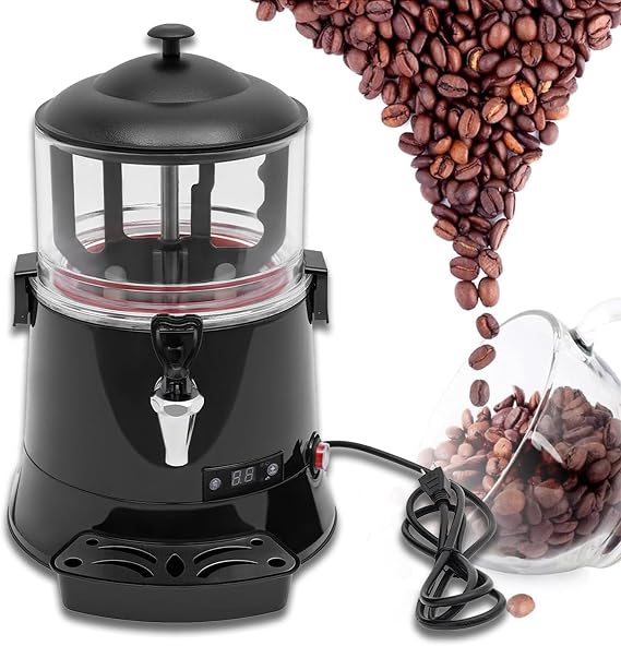 Hot Chocolate Machine Dispenser 5L/10L 400 W Commercial Chocolate Heating and Mixing Machine with Faucet 30-90C, Hot Chocolate Melting Machine,220V 5L