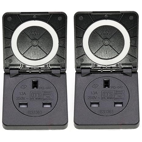 Outdoor Socket Waterproof, Heavy Duty 3pin Plug Industrial Socket