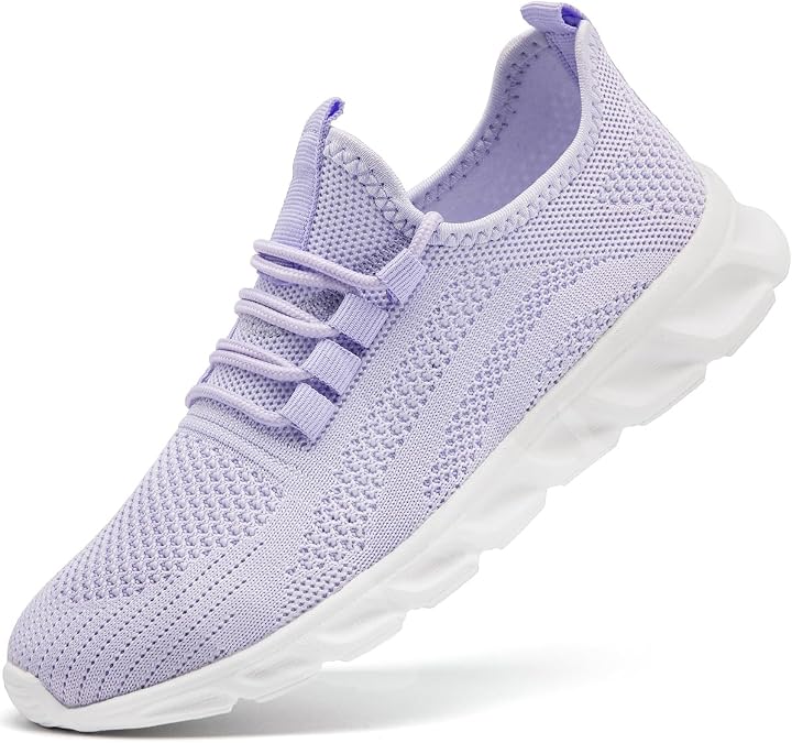 Womens Walking Shoes Slip On Tennis Running Sneakers Workout Athletic Gym Cross Training Shoes Trainers Lightweight Breathable Non Slip Casual