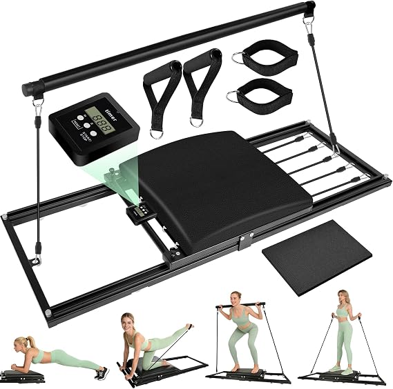 Pilates Board, Foldable Pilates Reformer Set