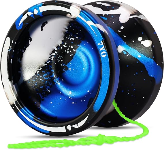 7YO Professional Responsive Yoyo Bearing Beginner, S8 Unresponsive Yoyo Bearing for Fingerspin Tricks - Black, Blue, Silver