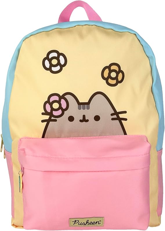 Blueprint Collections Pusheen Backpack | Cute Kawaii School Rucksack for Kids & Teens | Back to School Bag | Pusheen Gifts & Accessories