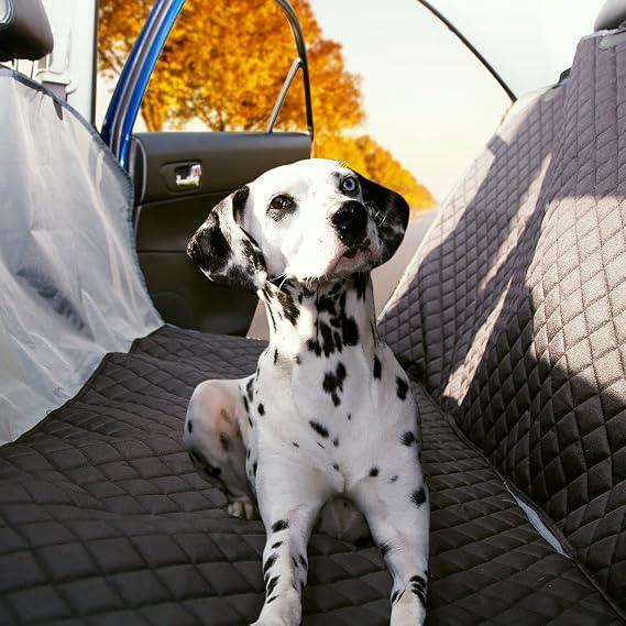 WePet The Original Luxury Non-Slip Pet Car Seat Protector for Dogs, Waterproof, Scratch Proof, Hammock Convertible, Quilted, Padded, Machine Washable for Cars Trucks SUVs with Seat Anchors
