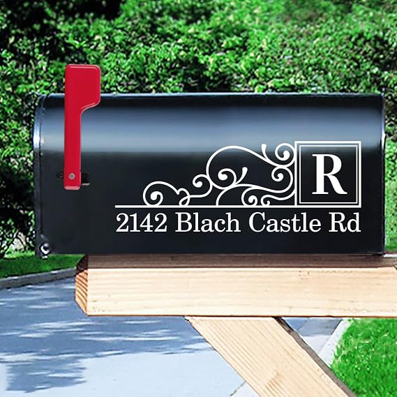 Reflective Mailbox Numbers | Personalized Mailbox Decal Street Address