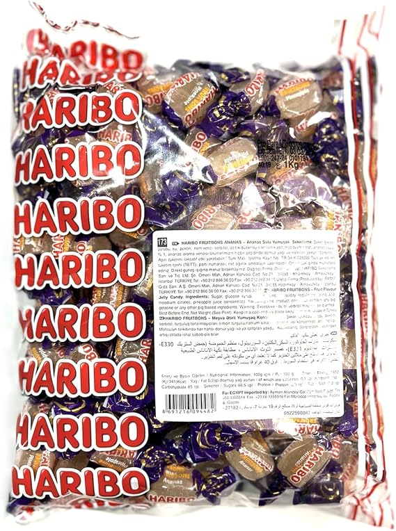 Haribo Fruitbons Ananas Jelly Poşet 1000 gr